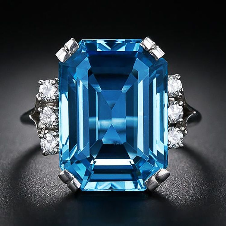 Cao Shi Accessories New Creative Large Rectangular Zircon Women's Wedding Ring Jewelry_ipsvogv.com