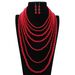 Simple bright plastic pearl women's necklace long multi-layer sweater chain jewelry_ipsvogv.com