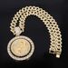 Unisex Diamond Studded Personalized Rotating Death Pendant Alloy Hip Hop Style Jewelry Can Rotate St. Jude Necklace_ipsvogv.com