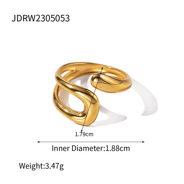 Women's Jewelry Quiet And Beautiful Design Gold Plated Open Ring Simple Personality Cold Style Hand Jewelry_ipsvogv.com