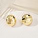 Ins Niche Design Heavy Metal Korean Fashion Gold Series Light Luxury Versatile Earrings_ipsvogv.com