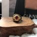 Medieval Vintage Ring Set With Diamonds, Rose Purple, High-end Elegant Ring, Black Enamel Glaze, Classic And Versatile_ipsvogv.com