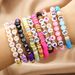 New Taylor Fans Soft Clay Bracelet Bohemian Beach Suit Colorful Letter Bracelet_ipsvogv.com