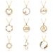 Gold Electroplated Copper Clavicle Necklace For Women - Micro Inlaid Smart Jewelry, Minimalist Celebrity Style Chain_ipsvogv.com