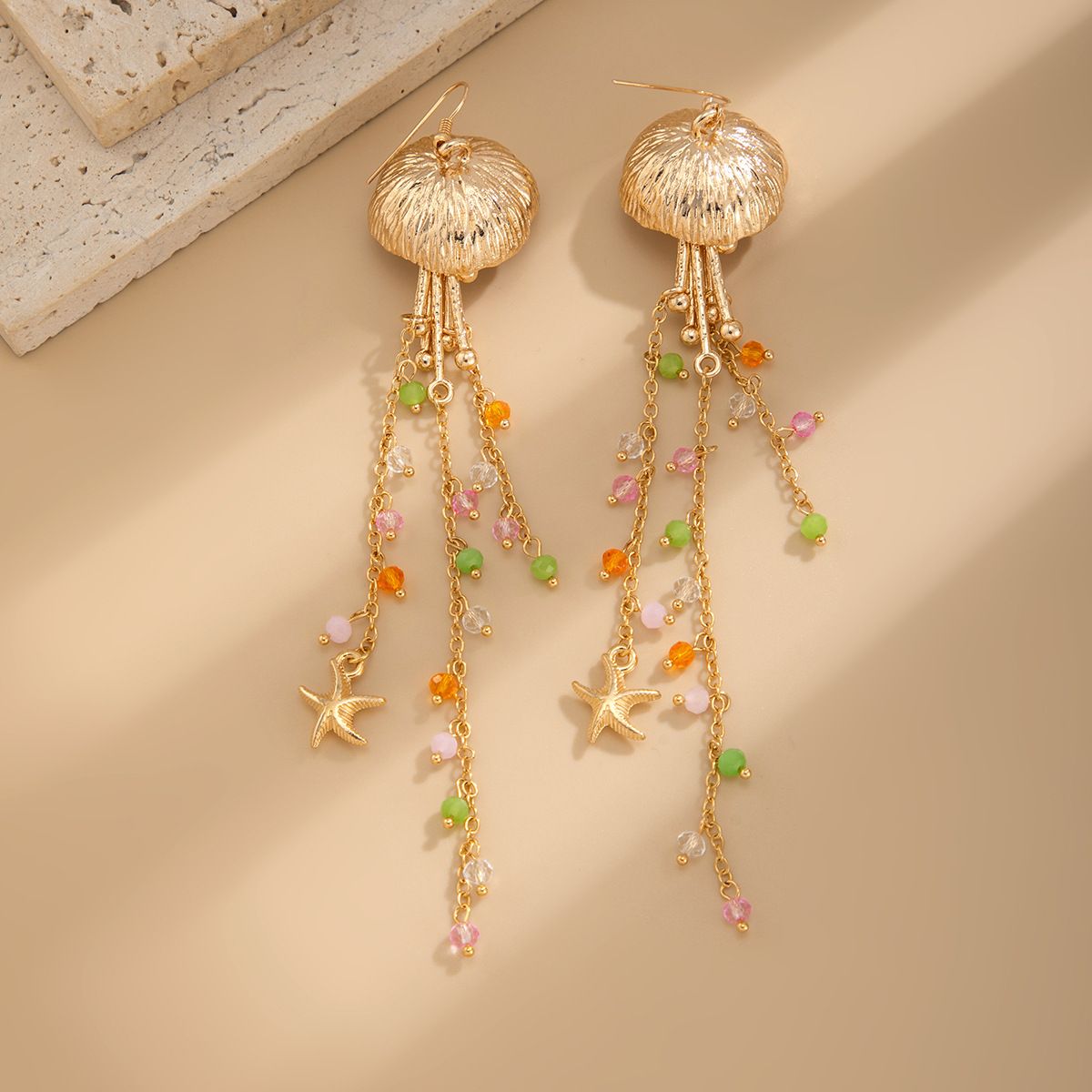 Fashion Jewelry Design Tassel Crystal Pendant Studs Ancient Style High-end Sense Elegant Earrings_ipsvogv.com