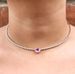 ins full diamond necklace clavicle chain female choker Korean style simple all-match adjustable rhinestone diamond necklace_ipsvogv.com