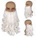white long curly hair Santa Claus Christmas wig Santa Claus beard wig_ipsvogv.com