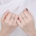 New Couple Animal Diamond Adjustable Wave Pair Ring Live Mouth, Unique Design For Students With Simplicity_ipsvogv.com