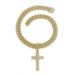 Popular Personality Cross Pendant With Alloy Dia Cuban Chain Religious Belief Hip Hop Necklace_ipsvogv.com