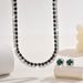 Women’s Jewelry Set Fashion High Quality Sparkling Crystal Necklace Earrings Set Rhinestone Necklace Earrings Dance Performance Accessories_ipsvogv.com