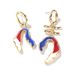 Vintage Contrast Color Irregular Earrings Summer Paris Theme Fashion All Match New Personality Simple Earrings_ipsvogv.com