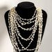 Fashion blogger same bead necklace Bohemian holiday style multi layer irregular shell necklace_ipsvogv.com