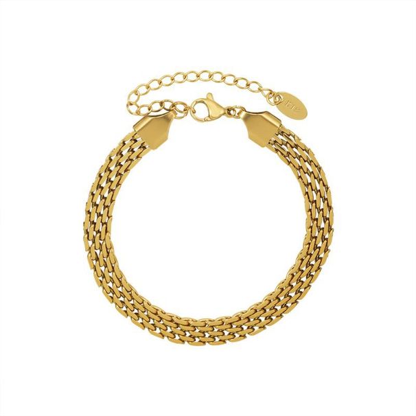 Women's Jewelry Exaggerated Trendy Watch Chain Simple Bracelet Female Titanium Steel Gold Hand Jewelry_ipsvogv.com