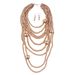 Fashionable And Exaggerated Multi-layer Pearl Necklace Set With Long Sweater Chain Accessories 6050_ipsvogv.com