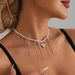 Accessories Ins Pearl Baroque Pentagram Love Pendant Collarbone Chain Pop Tassel Necklace_ipsvogv.com