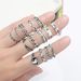 Unisex Fashion Retro Hand Set Diamond Ring Set Stacking Rings_ipsvogv.com