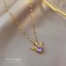 Steel 【 Titanium 】 Yilu Has You, Zircon Light Luxury Temperament, Gorgeous Full Diamond Necklace, Women's Versatile 【 】 You, Temperament, Necklace,_ipsvogv.com