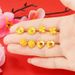 Ethnic Style Fashion Copper Plated Real Flower With Simple Rose Vietnamese Sand Gold Earrings For Women_ipsvogv.com