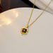 【 Titanium Steel 】 Lucky Necklace Women's Micro Set Love Zircon True Gold Electroplated Simplicity Ins Network Red_ipsvogv.com