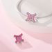 Women's Jewelry Cute Pink Twelve Constellation Beads Decorative Beads DIY Jewelry Accessories Bracelet White Copper Plated Silver_ipsvogv.com
