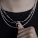 Black Diamond Multi Layer Necklace For Men And Women, High End Design, Titanium Steel Hip Hop Clavicle Necklace, Non Fading Female_ipsvogv.com