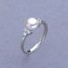 S925 Silver Women's Pearl Ring 6 7mm Round Bright Natural Freshwater Pearl Ring_ipsvogv.com
