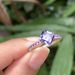 Sanjieins New Square Color Diamond Women's Ring Amethyst Jewelry Natural Simplicity Handpiece_ipsvogv.com