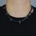 Hip Hop 5mm Black Zircon Inlaid Tennis Chain Black Panther Necklace Black Gold Electroplating Manufacturers_ipsvogv.com