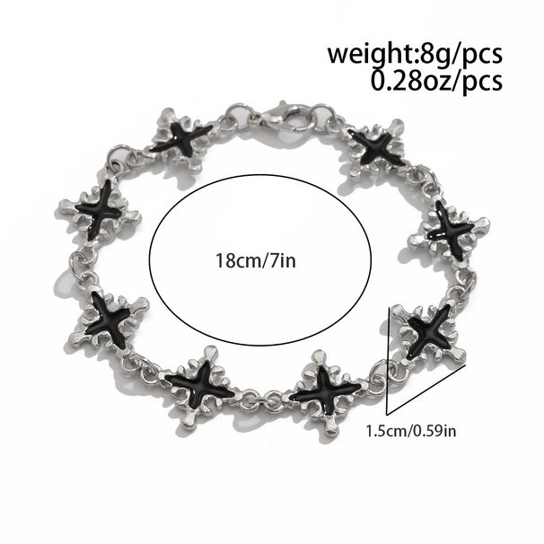 Hip Hop Niche Oil Drip Cross For Men Fashion Personality Simple Beaded Bracelet Men's Hot Selling Hand Jewelry_ipsvogv.com