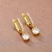 Cao Shi's Simple Design Sense Single Diamond Ear Buckle Youth Style Earrings for Women Korean Edition Fresh and Cute Female Earrings_ipsvogv.com
