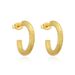 Unisex Thick Circle C Shaped Earrings Exaggerated Earrings New Trend Earrings Female Personality Simple_ipsvogv.com