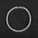 Hip Hop Single Row 4MM Tennis Chain Alloy Full Rhinestone Necklace_ipsvogv.com