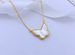 High Version Fanjia Butterfly Women's Four-leaf Clover Necklace Sier Rose Gold Collarbone Chain White Fritillary_ipsvogv.com