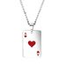 Men's Jewelry Hip Hop Stainless Steel Trendsetter Spade A Men And Women Same Necklace Personality Playing Card Pendant_ipsvogv.com