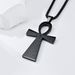 Ancient Egyptian Ankh Cross Titanium Steel Necklace Niche Personality Trendy Wear Pendant_ipsvogv.com