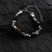 Bracelet With Men's Broken Splicing Silver Gallstones Bracelet, Women's Chinese Style Minimalist Design, Titanium Steel_ipsvogv.com