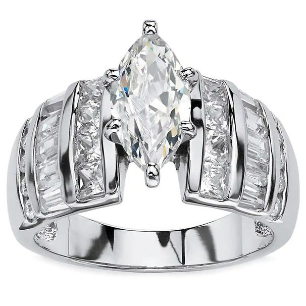 Cao Shi's New Product Recommendation: Full Diamond Horse Eye Shaped Zircon Ring For Women's Company Annual Meeting_ipsvogv.com