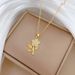 】 Ye 【 Zi Hua Duo Light Luxury Charm Gorgeous Full Diamond Necklace Women's Versatile Clavicle Titanium Steel Chain 【 】_ipsvogv.com