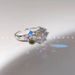 zircon Niche Design, Colored Elegant With Ins Iridescent Laser Texture Ring Design,_ipsvogv.com