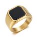 Men's Jewelry Personalized Fashion Titanium Steel Natural Gemstone Ring Trendy Titanium Steel Jewelry_ipsvogv.com