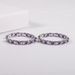 Live Broadcast One Piece Personalized Earrings Zircon Glass Sterling Silver Round Earrings_ipsvogv.com