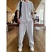 Men's Clothing short sleeved trousers suit men's loose large size cool high end two piece suit for middle aged and young people sports a set of_ipsvogv.com