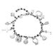 Hot Selling Silver Fashion Thirteen Pendant Bracelets For Women's Multi Element Bracelet Accessories_ipsvogv.com