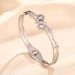 New Titanium Steel Bracelet For Women, Roman Ring Double Diamond Zircon, High Grade Sensation, Internet Celebrity_ipsvogv.com