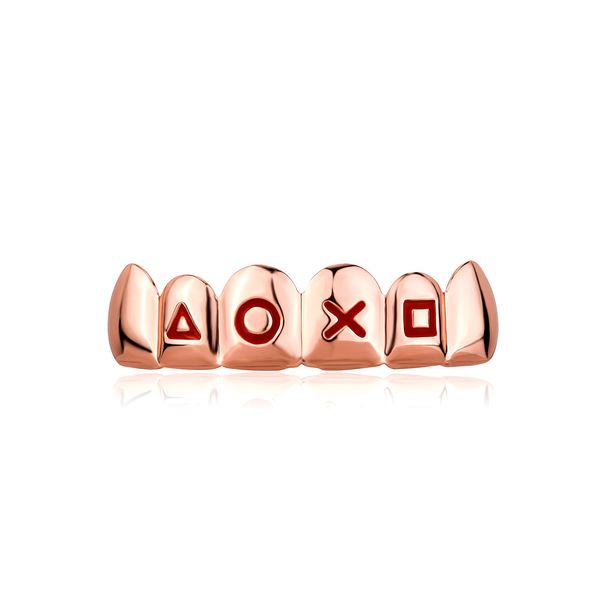 Unisex Jewelry Fashion braces glossy upper and lower personalized gold teeth Cosplay men and women trendy accessoriesHIPHOP tooth_ipsvogv.com