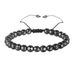 Geometric Creative Love Flat Beads Round Beads Black Gallstone Hand Woven Bracelet Personality Adjustable Bracelet Female_ipsvogv.com