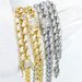 Unisex 16mm Rectangular Glass Necklace Trendy Cuban Chain Full Of Diamonds Original Design Alloy Hip Hop Style_ipsvogv.com