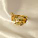 Women’s Jewelry Set Fashion Original Retro Chinese Style National Trend Enamel Leaf Open Ring Ancient Style Design Temperament Versatile Accessories_ipsvogv.com