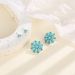 New Bohemian Style Turquoise Floral Circular 2-pair Combination Set With And Earrings_ipsvogv.com