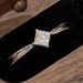2025 New Luxury Silver Inlaid Zircon Princess Square Diamond With Minimalist And Medieval Style Finger Ring_ipsvogv.com
